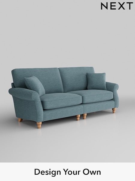 Fine Chenille Easy Clean/Mid Blue Ashford (T59701) | £1,550