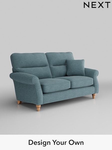 Fine Chenille Easy Clean/Mid Blue Ashford Highback (T59702) | £1,325