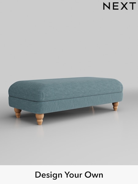 Fine Chenille Easy Clean/Mid Blue Ashford Highback (T59702) | £475