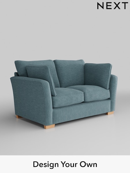 Fine Chenille Easy Clean/Mid Blue Heath Highback (T59703) | £1,025