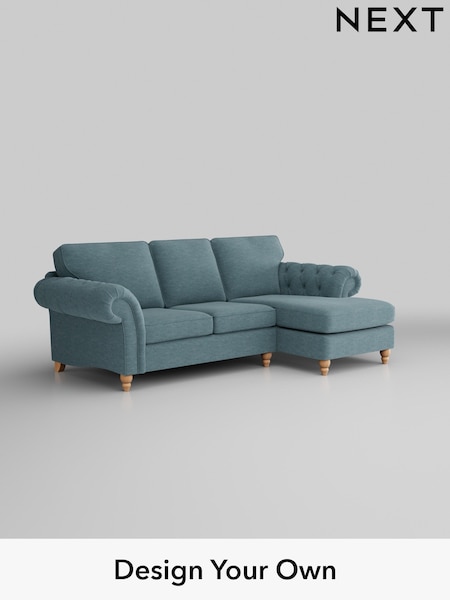 Fine Chenille Easy Clean/Mid Blue Gosford Highback Ii Deep Sit (T60139) | £2,525