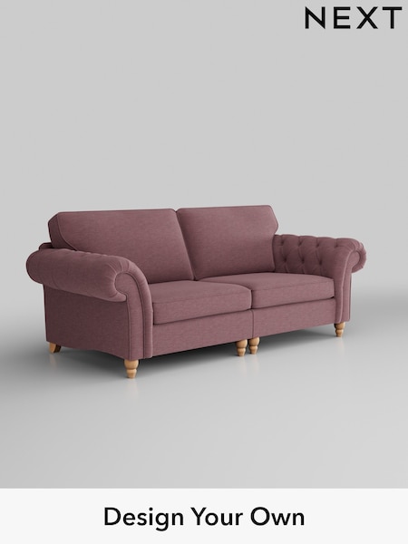 Fine Chenille Easy Clean/Mid Mulberry Purple Gosford Highback Ii Deep Sit (T60140) | £1,725