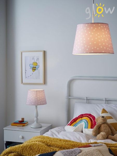 glow Pink Spindle Table Lamp (T61719) | £35