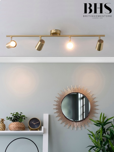 BHS Harvey Brass Harvey 4 Light Spotlight (T62578) | £45