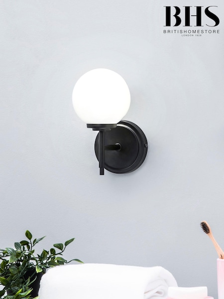 Black BHS Porto Opal Wall Light (T62637) | £30
