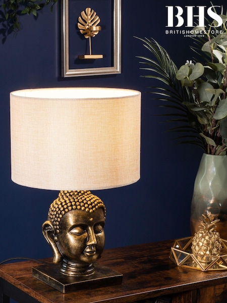 BHS Gold Buddha Table Lamp (T62868) | £50