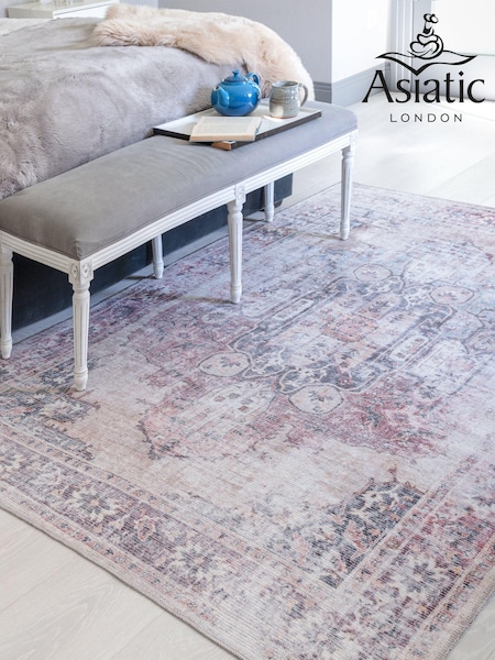 Asiatic Rugs Red Kaya Lila Washable Rug (T63097) | £83 - £235