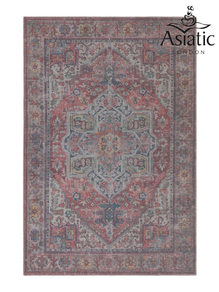 Asiatic Rugs Red Kaya Iman Washable Rug (T63098) | £83 - £235
