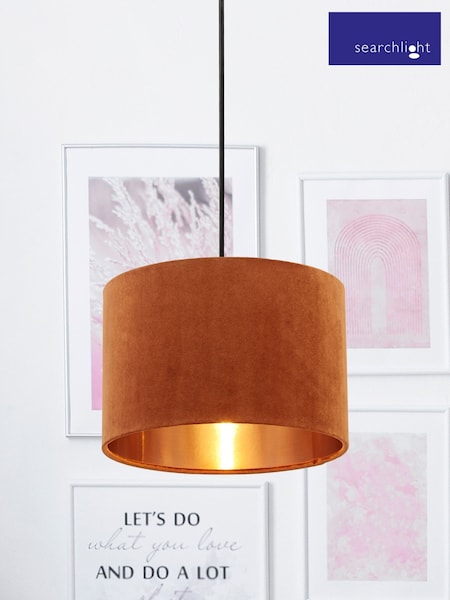 Searchlight Josie Orange Velvet Easy Fit Shade (T63208) | £27