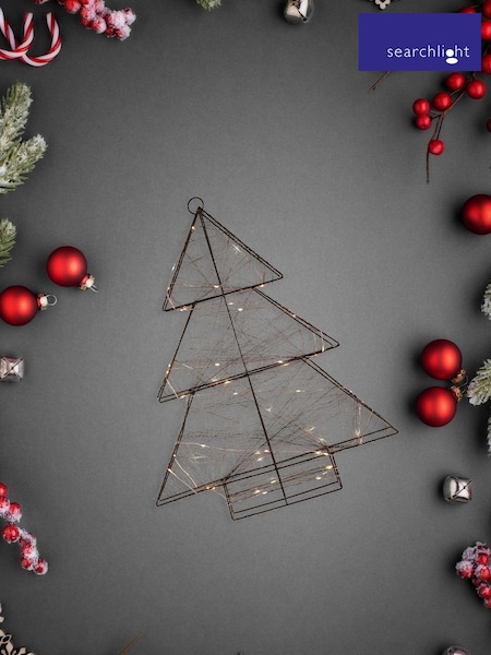 Searchlight LED Lights On Rope And Wire Christmas Tree Shaped Frame (T63223) | £15