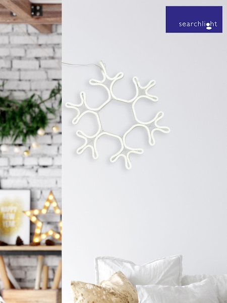 Searchlight Christmas LED Neon Snowflake Light (T63227) | £20