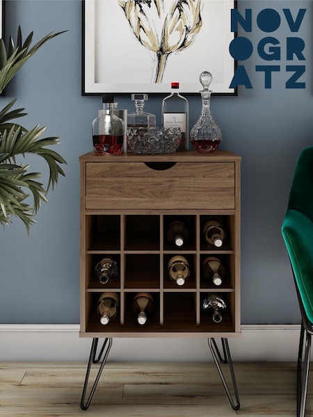 Novogratz Brown Concord Beverage Storage Stand (T64161) | £115