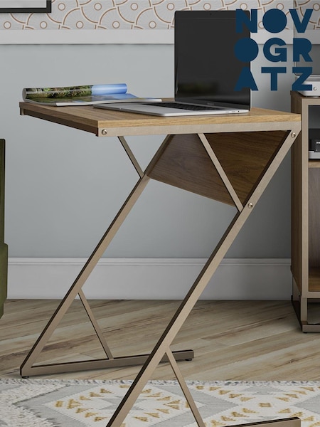 Novogratz Brown Regal Accent Table Laptop Desk (T64166) | £75