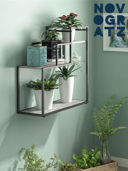 Novogratz Grey Weston Plant Stand (T64177) | £60