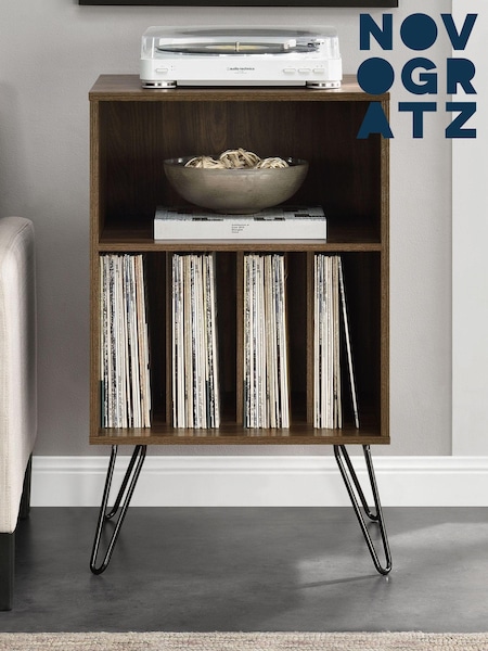 Novogratz Brown Concord Turntable Stand (T64182) | £75