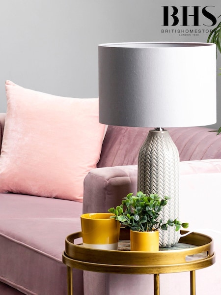 BHS Grey Quentin Table Light (T64526) | £65