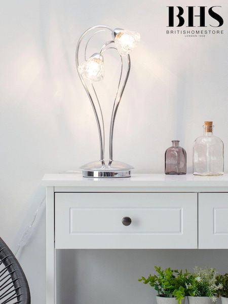 BHS Silver Marianne Table Lamp (T64531) | £60