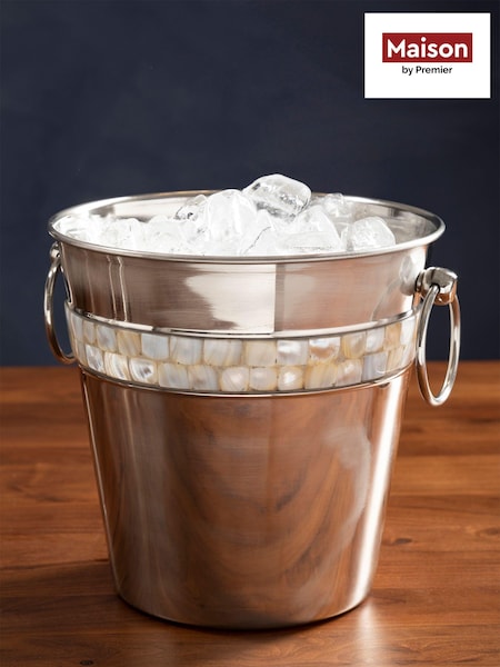 Maison by Premier Silver Mother of Pearl Design Champagne Bucket (T65046) | £40