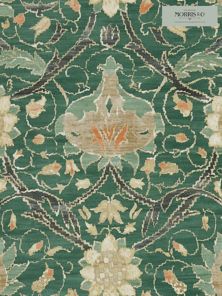 Morris & Co. Green Montreal 10.05M Wallpaper (T65520) | £119