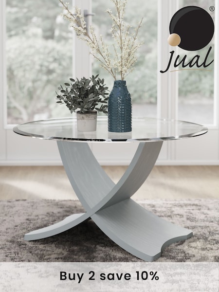 Jual Grey Siena Round Coffee Table (T65709) | £325