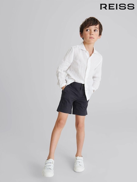 Reiss Navy Wicket 4-9 yrs Casual Chino Shorts (T65718) | £26