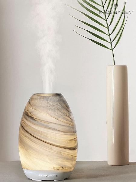 Made by Zen Jasper Patterned Glass Aroma Electric Diffuser with Breathing Light (T66423) | £65