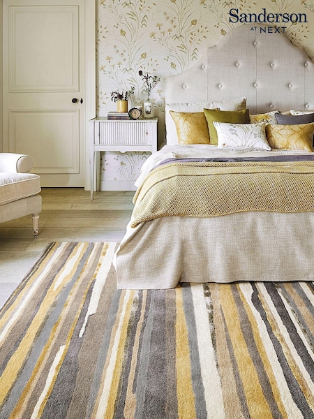 Sanderson Yellow Elsdon Rug (T66744) | £480 - £975