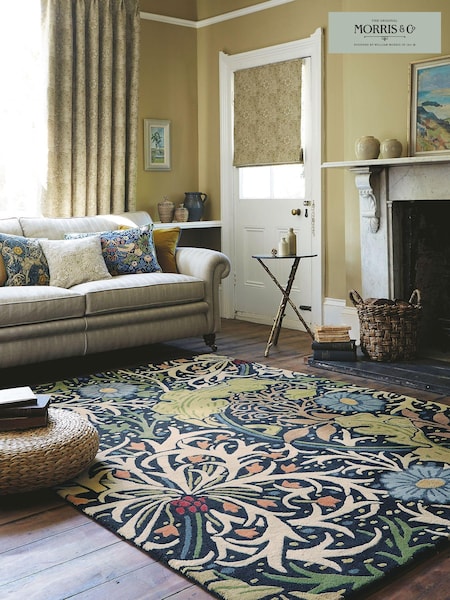 Morris & Co. Ink Blue Seaweed Rug (T67179) | £515 - £1,000