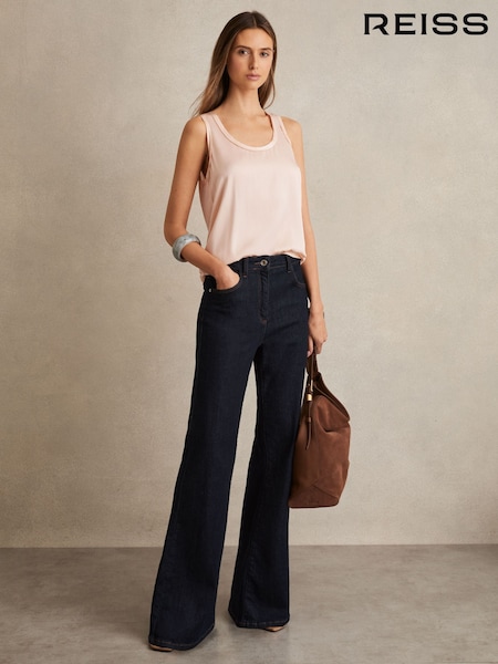 Reiss Nude Riley Silk Front Vest (T67530) | £85