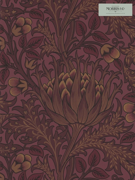 Morris & Co. Purple Artichoke 10.05M Wallpaper (T67886) | £129