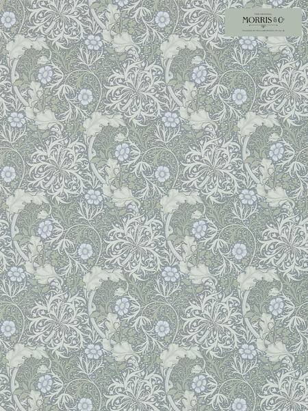 Morris & Co. Silver Seaweed 10.05M Wallpaper (T67887) | £129