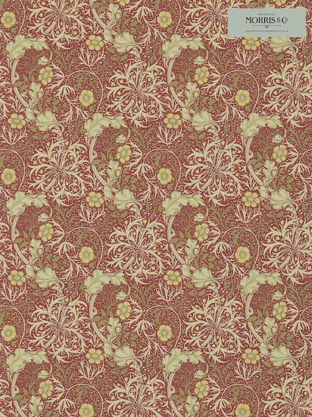 Morris & Co. Orange Seaweed 10.05M Wallpaper (T67888) | £129