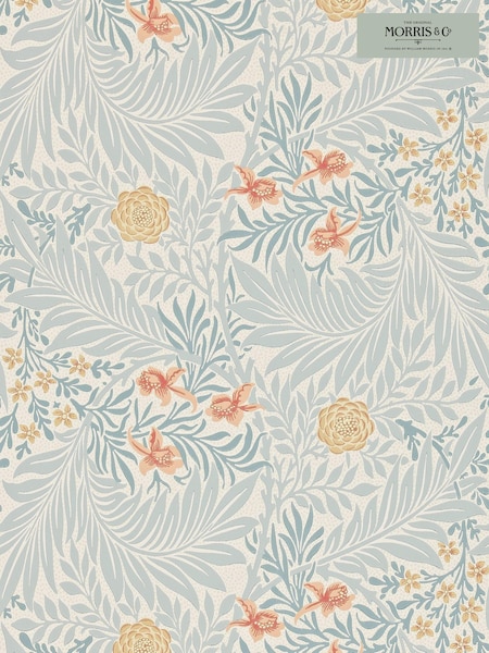 Morris & Co. Blue Larkspur 10.05M Wallpaper (T67893) | £118