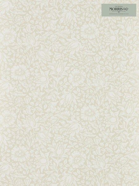 Morris & Co. Cream Mallow 10.05M Wallpaper (T67897) | £85