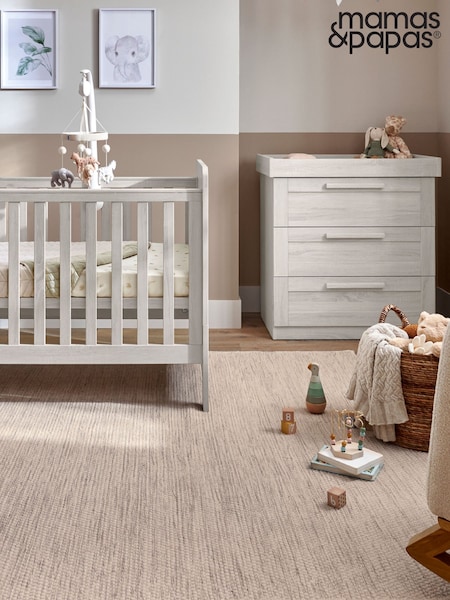 Mamas & Papas Nimbus White Atlas 2 Piece Nursery Furniture Set (T68942) | £578