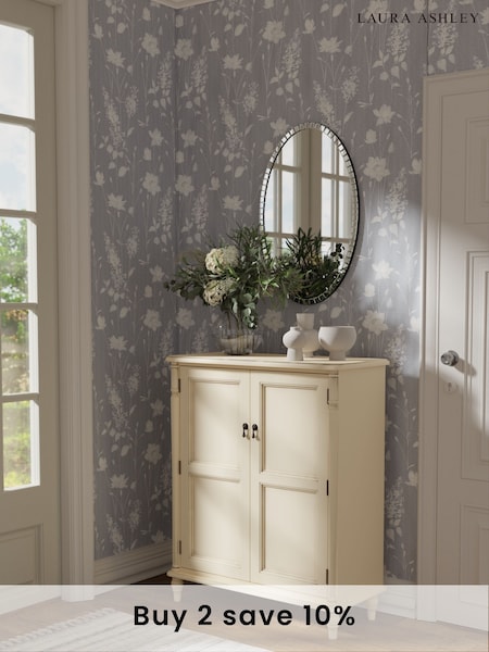 Laura Ashley Ivory Clifton Two-Door Shoe Storage Unit (T69949) | £845