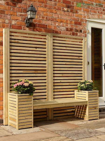 Rowlinson Natural Garden Creations Seat Set Planter (T70937) | £455