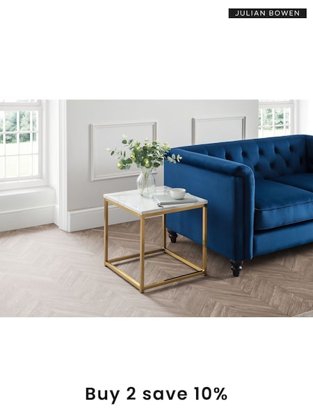 Julian Bowen Gold Scala Lamp Table (T71686) | £160