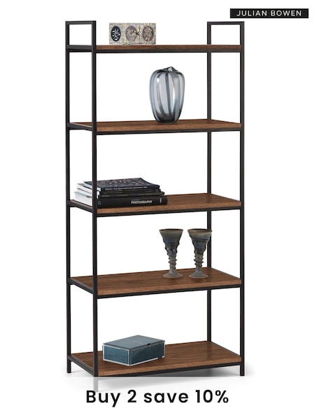 Julian Bowen Brown Tribeca Tall Bookcase (T71819) | £150