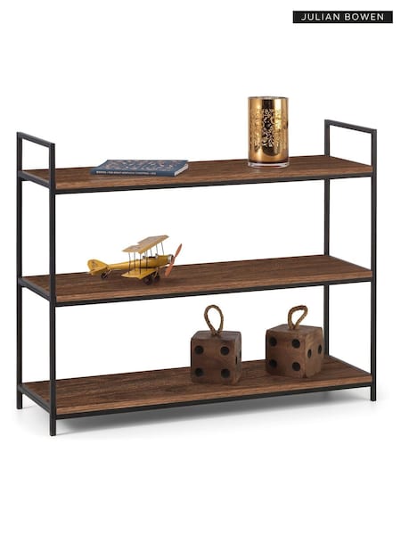 Julian Bowen Brown Tribeca Low Bookcase (T71820) | £115