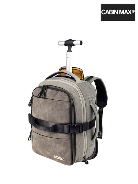 Cabin Max Grey Evos Under Seat Expandable Hybrid 40cm Trolley Suitcase (T72175) | £65
