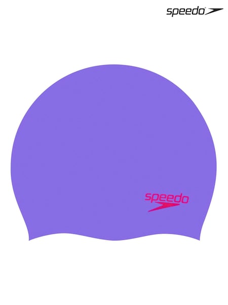 Speedo Purple Junior Plain Moulded Silicone Swimming Cap (T72536) | £8