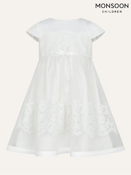Monsoon Natural Baby Alovette Christening Dress (T73440) | £45 - £50