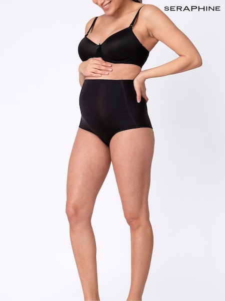 Seraphine Black No VPL Over Bump Maternity Briefs Twin Pack (T74860) | £19