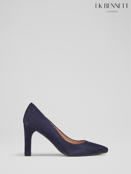 LK Bennett Blue Tess Suede Courts (T75839) | £199