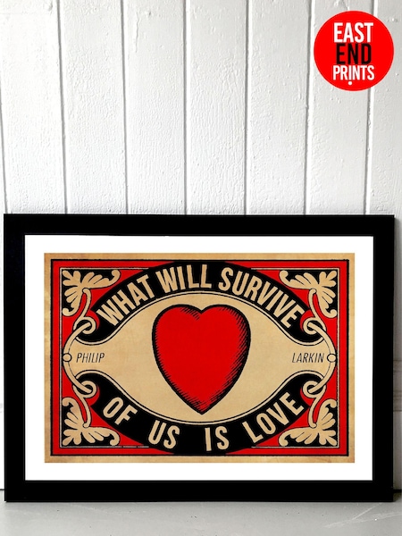 East End Prints Red Arundel Tomb Print by Indie Prints (T77148) | £50 - £130