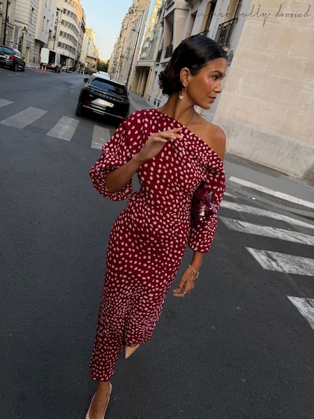 Red - Never Fully Dressed Deer Tilly Dress