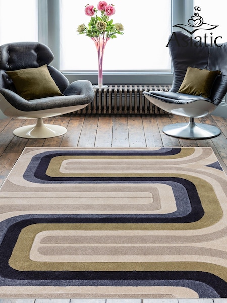 Asiatic Rugs Blue Sketch Contour Rug (T79138) | £54 - £261