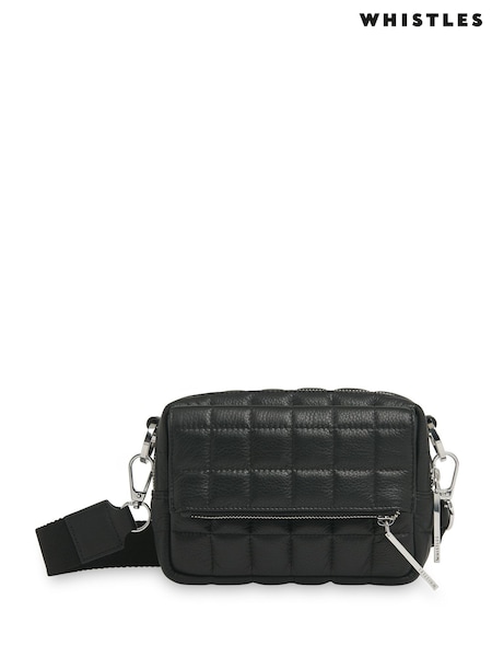 Whistles Black Quilted Bibi Cross-Body Bag (T79319) | £139