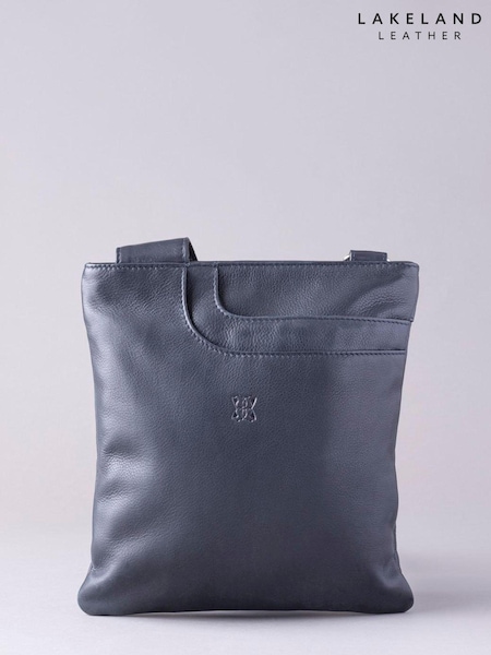 Lakeland Leather Navy Allerdale Cross-Body Bag (T82440) | £55